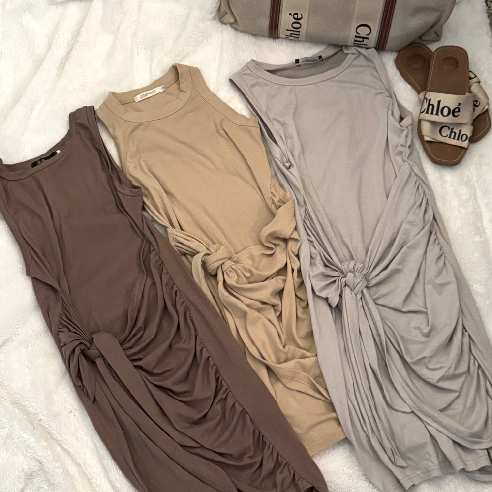 3 mini wrap dresses